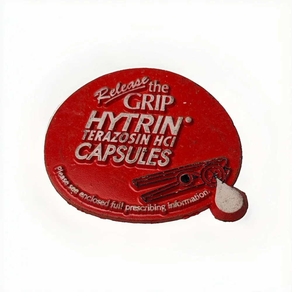 VINTAGE Fridge MAGNET Hytrin Terazosin Hci Capsules COLLECTORS